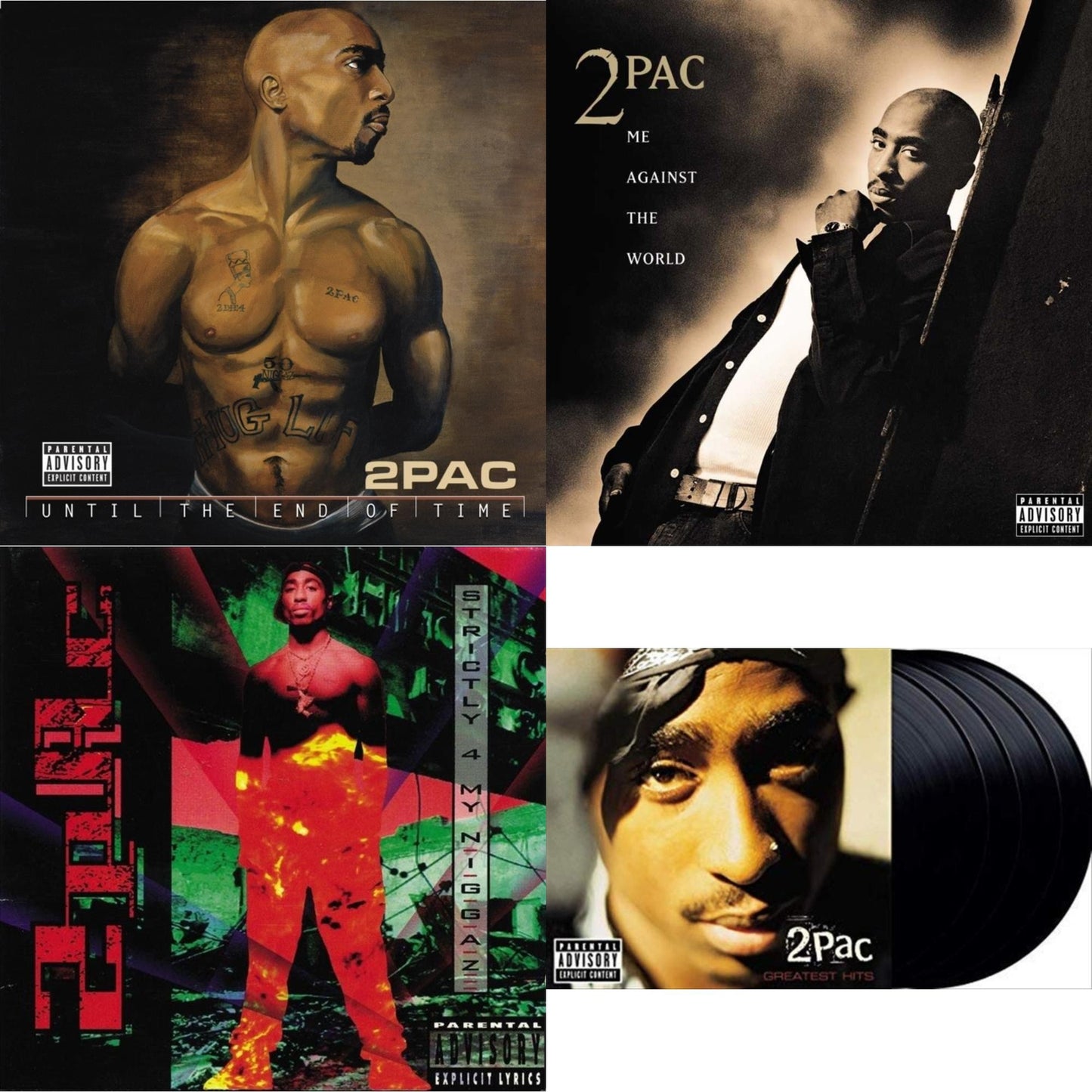 Until The End Of Time(X) (4LP) & Me Against The World (2LP) & Strictly 4 My N.I.G.G.A.Z. (2 LP) & Greatest Hits