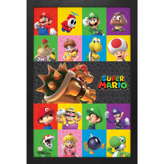 Framed Prints 11 x 17 - Super Mario Bros - 3D Friends & Foes