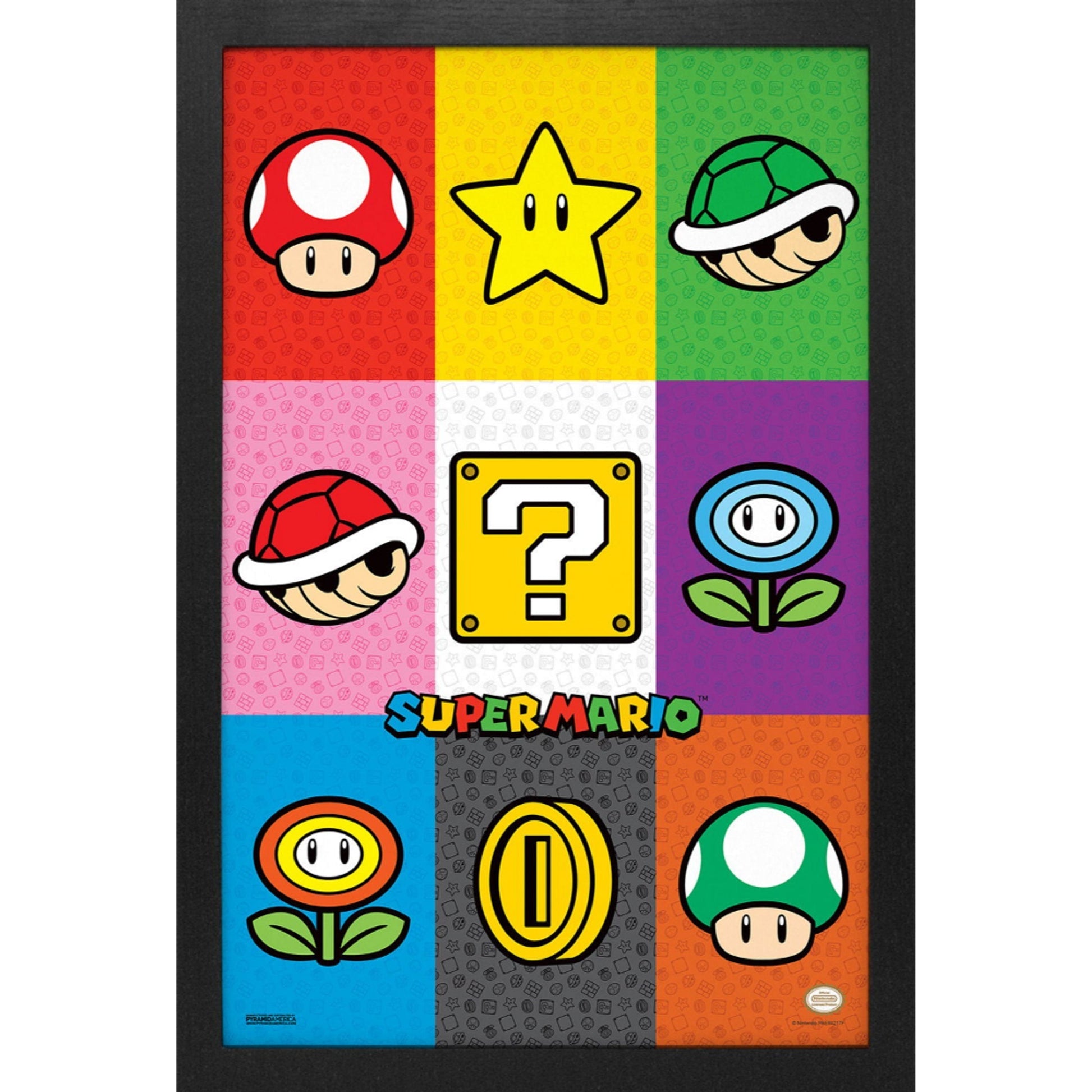 Framed Prints 11 x 17 - Super Mario - Pop Art Items