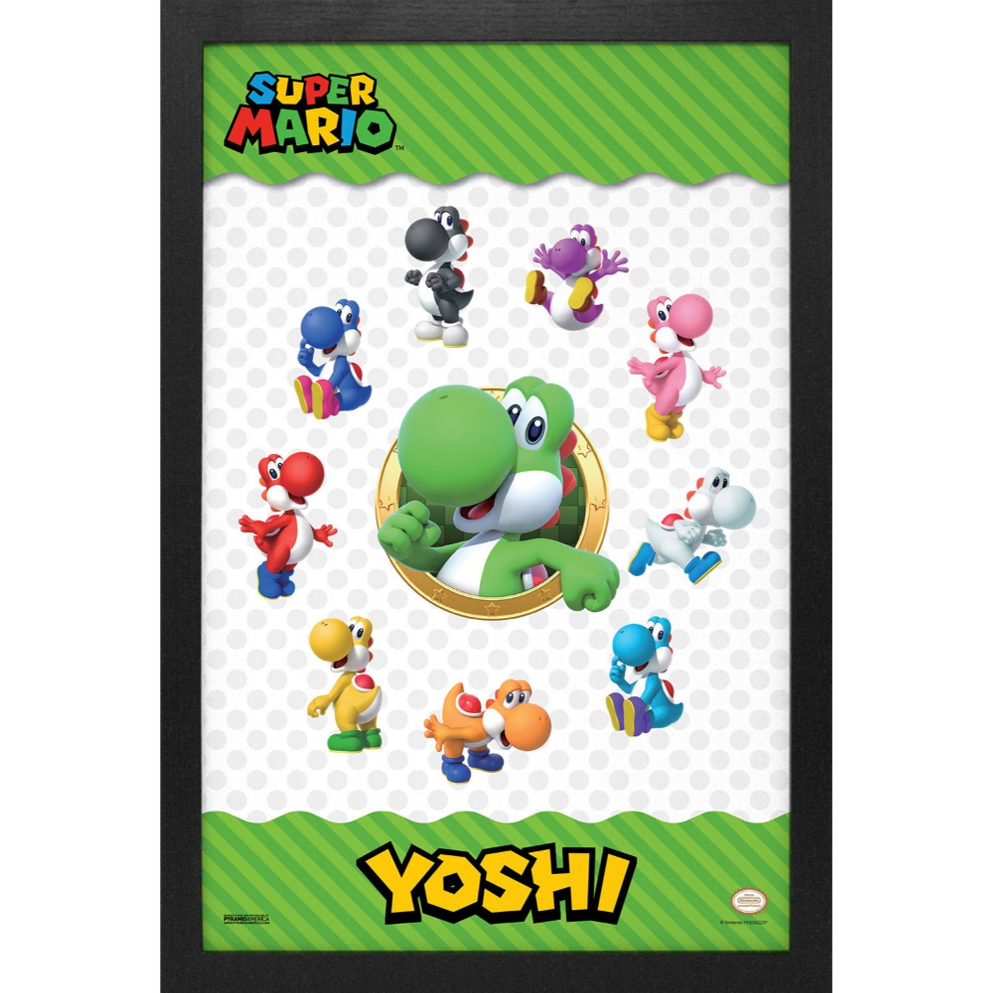 Framed Prints 11 x 17 - Super Mario Bros - Rascals (Yoshi Wheel)