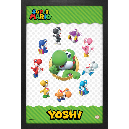 Framed Prints 11 x 17 - Super Mario Bros - Rascals (Yoshi Wheel)
