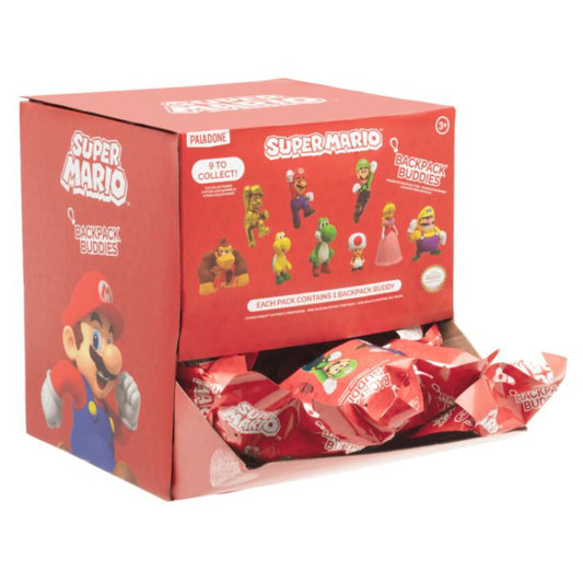 Backpack Buddies: Super Mario Figures S1 - Blind Bag Display (24)