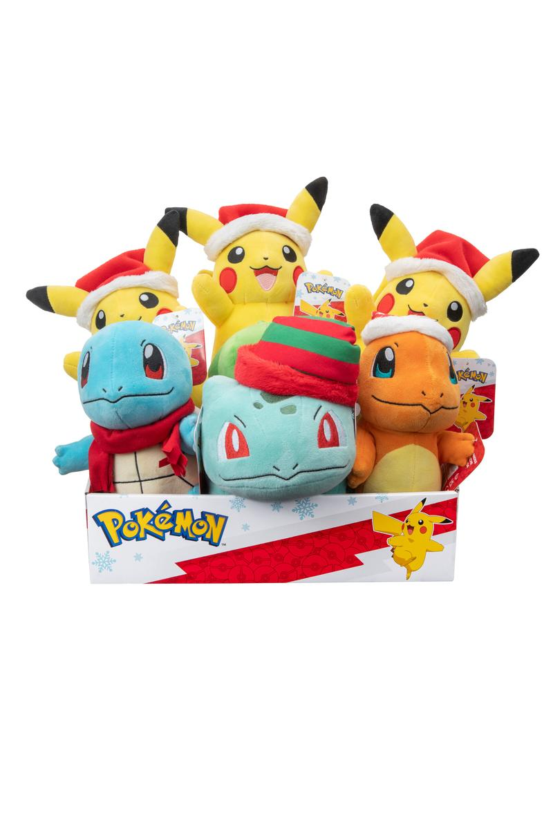 Pokemon Plush: Holiday 8-inch Counter Display (6) - Jazwares