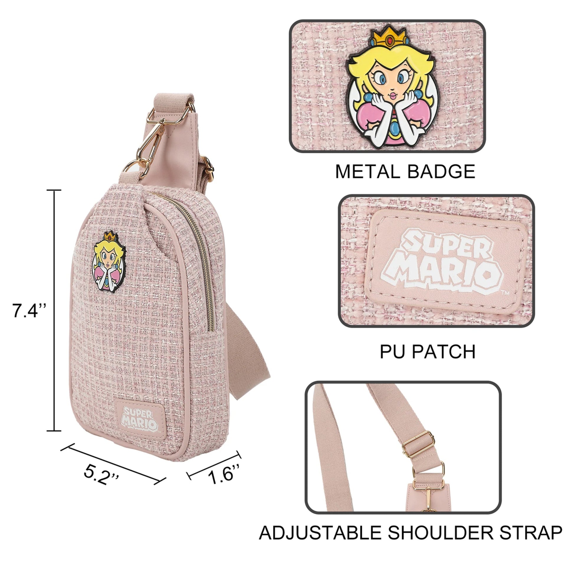 Sling Bag: Super Mario Brothers - Princess Peach