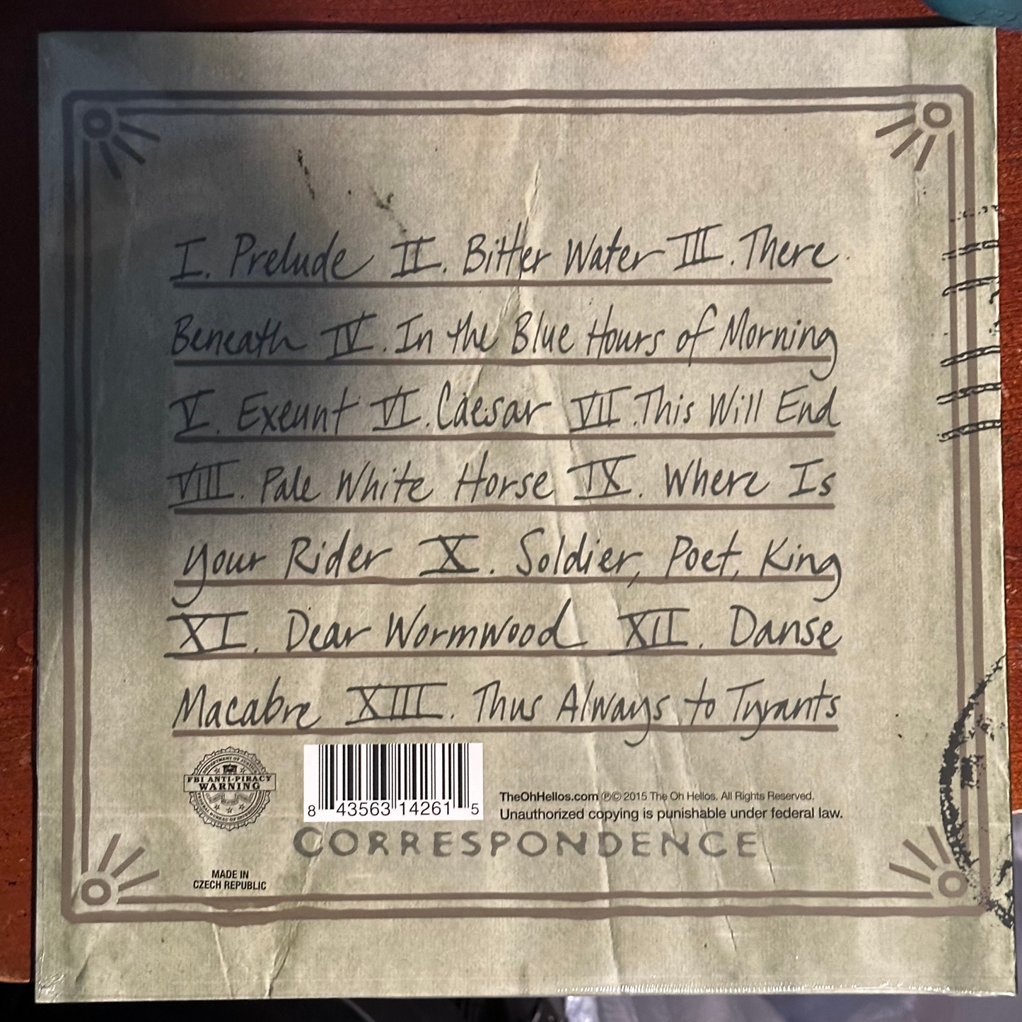 Oh Hellos - Dear Wormwood - New LP Vinyl