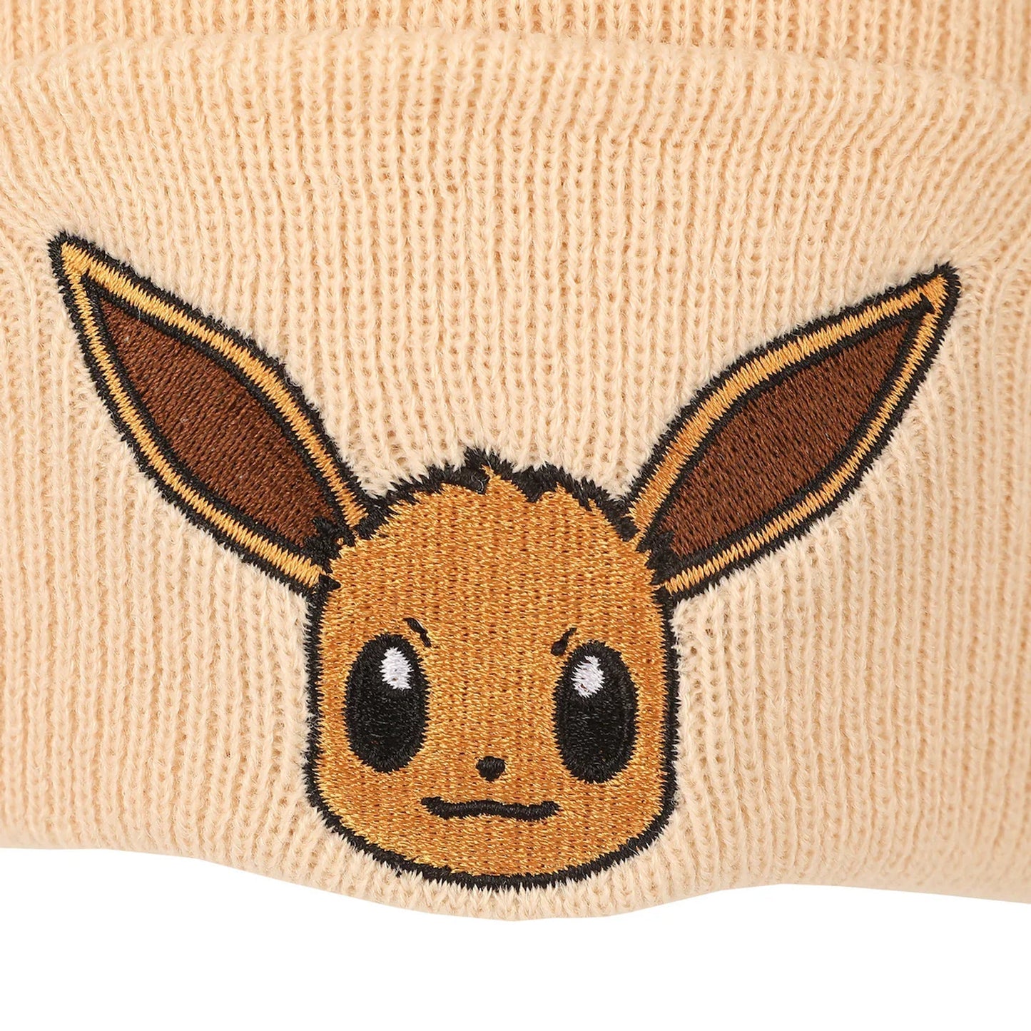 Beanie Ribbed Knit: Pokemon - Embroidered Eevee