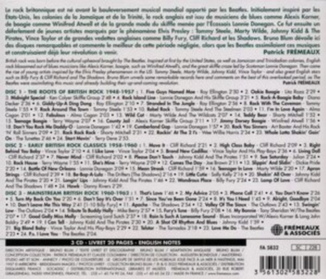 This CD is brand new.Format: CDMusic Style: Rock & RollThis item's title is: Birth Of British Rock, 1948-1962 (3CD)Artist: Ray; Lita Roza; Ken Colyer Skiffle Group EllingtonLabel: FREMEAUX & ASSOCIESBarcode: 3561302583228Release Date: 1/20/2023