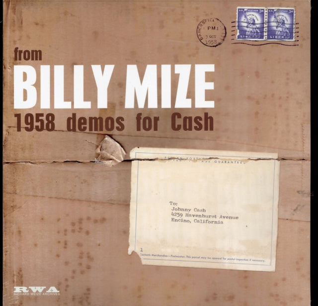 This LP Vinyl is brand new.Format: LP VinylThis item's title is: 1958 Demos For CashArtist: Billy MizeBarcode: 4260072725010Release Date: 2/24/2017
