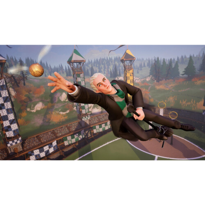 This is brand new.Your next chapter takes flight! Immerse yourself in the enchanting world of Quidditch by playing solo or sharing the magic with friends and family.
Deluxe Edition includes the Gryffindor House Pack, Hufflepuff House Pack, Slytherin House Pack, Ravenclaw House Pack, and 2,000 Gold.