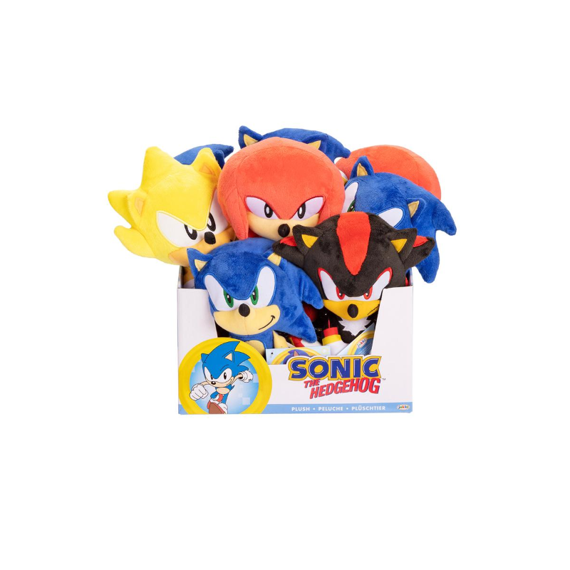 Sonic the Hedgehog Plush: Basic Counter Display (8) - Jakks Pacific