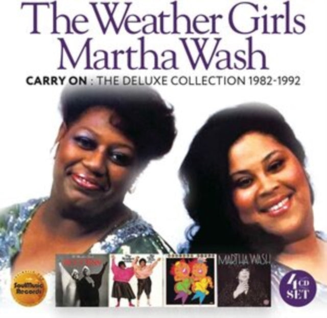 This CD is brand new.Format: CDMusic Style: Rhythm & BluesThis item's title is: Carry On: The Deluxe Edition 1982-1992 (4CD/Deluxe)Artist: Weather Girls; Martha WashLabel: SOULMUSIC RECORDSBarcode: 5013929091030Release Date: 6/23/2023