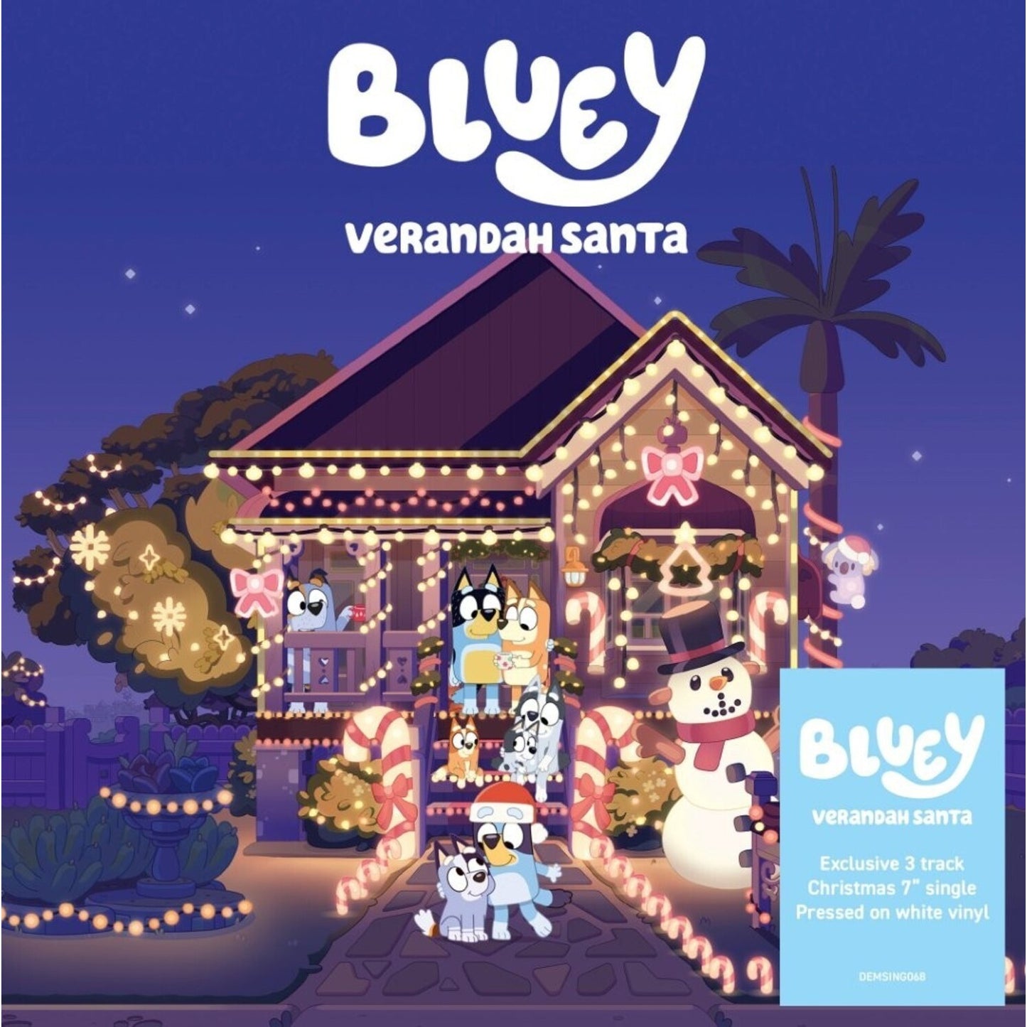 Bluey Verandah Santa (White Vinyl)