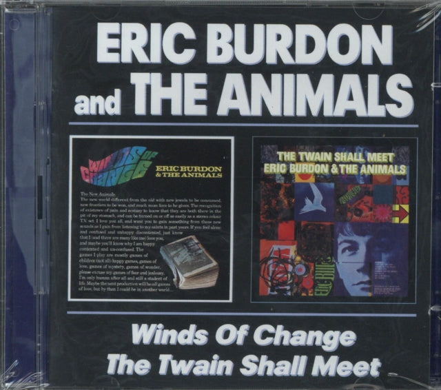 This CD is brand new.Format: CDMusic Style: Classic RockThis item's title is: Winds Of Change / The Twain Shall Meet (Remastered)Artist: Eric & The Animals BurdonBarcode: 5017261205629Release Date: 8/5/2002