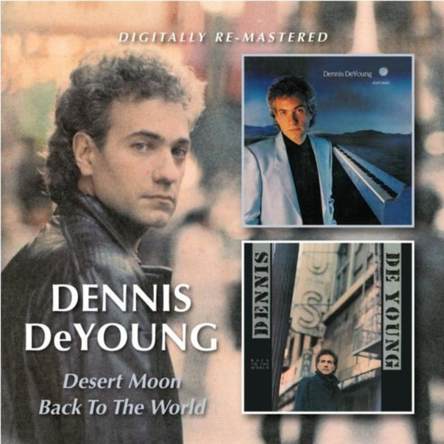 This CD is brand new.Format: CDMusic Style: AORThis item's title is: Desert Moon / Back To The World (Remastered)Artist: Dennis DeyoungBarcode: 5017261210975Release Date: 4/15/2013