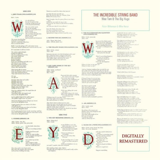 This CD is brand new.Format: CDMusic Style: Folk RockThis item's title is: Wee Tam & The Big Huge (Remastered)Artist: Incredible String BandBarcode: 5017261211910Release Date: 7/17/2015