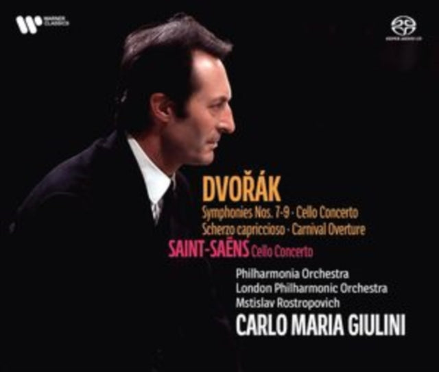 This Super Audio CD is brand new.Format: Super Audio CDMusic Style: RomanticThis item's title is: Dvorak: Syms 7-9 Vc Con Saint-Saens: Vc ConArtist: Carlo Maria GiuliniLabel: ParlophoneBarcode: 5021732767226Release Date: 10/17/2025