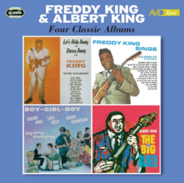 This CD is brand new.Format: CDMusic Style: Rhythm & BluesThis item's title is: Four Classic AlbumsArtist:  Freddy & Albert KingLabel: Avid RootsBarcode: 5022810322924Release Date: 2/3/2017