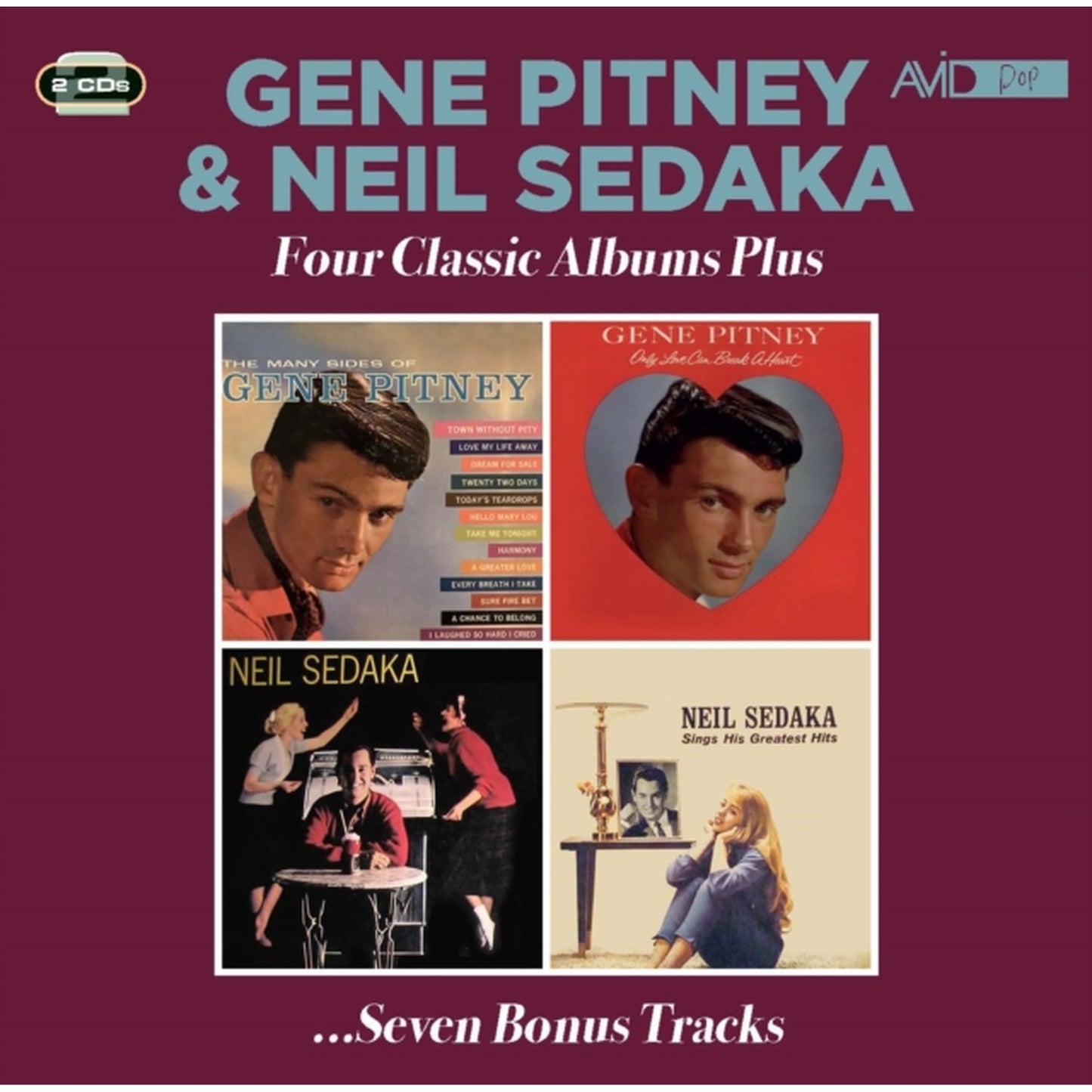 Many Sides Of Gene Pitney / Only Love Can Break A Heart / Rock W/ Sedaka / Sings His Greatest Hits