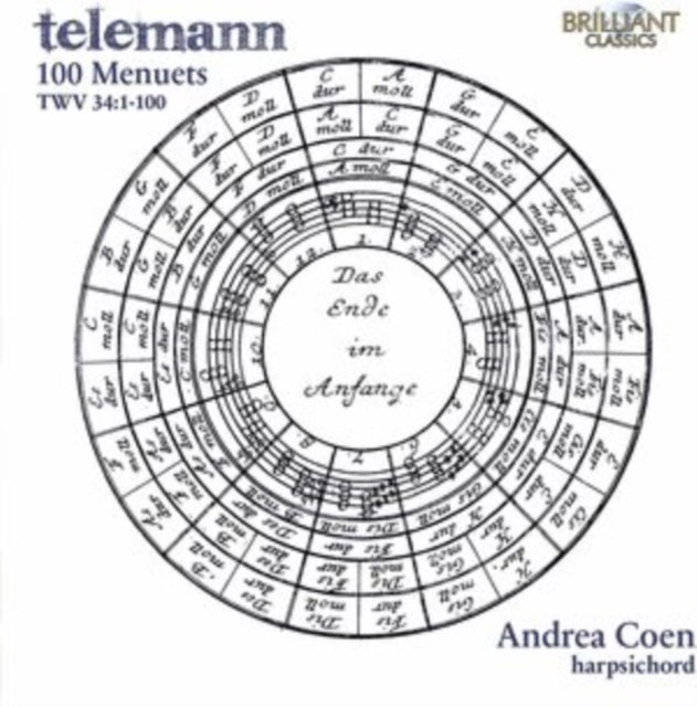 This CD is brand new.Format: CDMusic Style: BaroqueThis item's title is: Telemann: 100 Menuets Twv 34:1-100Artist: Andrea CoenBarcode: 5028421962498Release Date: 11/19/2021