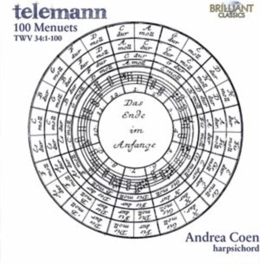 This CD is brand new.Format: CDMusic Style: BaroqueThis item's title is: Telemann: 100 Menuets Twv 34:1-100Artist: Andrea CoenBarcode: 5028421962498Release Date: 11/19/2021