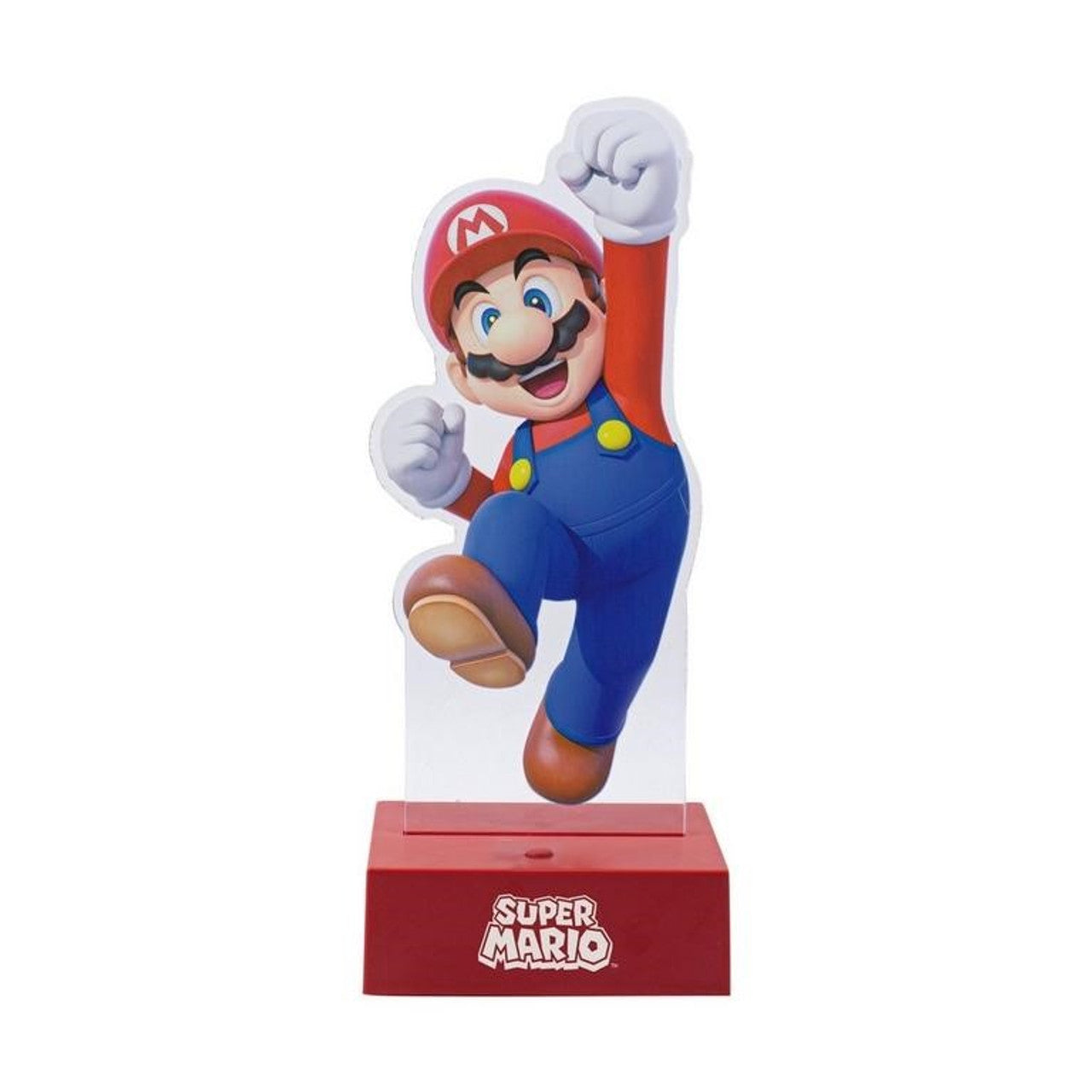 This is brand new.27CM (10.6") TALL USB OR BATTERY POWERED LED ACRYLIC LIGHT (USB CABLEINCLUDED, 3X AA BATTERIES NOT INCLUDED)This item's title is: Super Mario: Acrylic LightBarcode: 5055964767587This was released: 2022-03-01