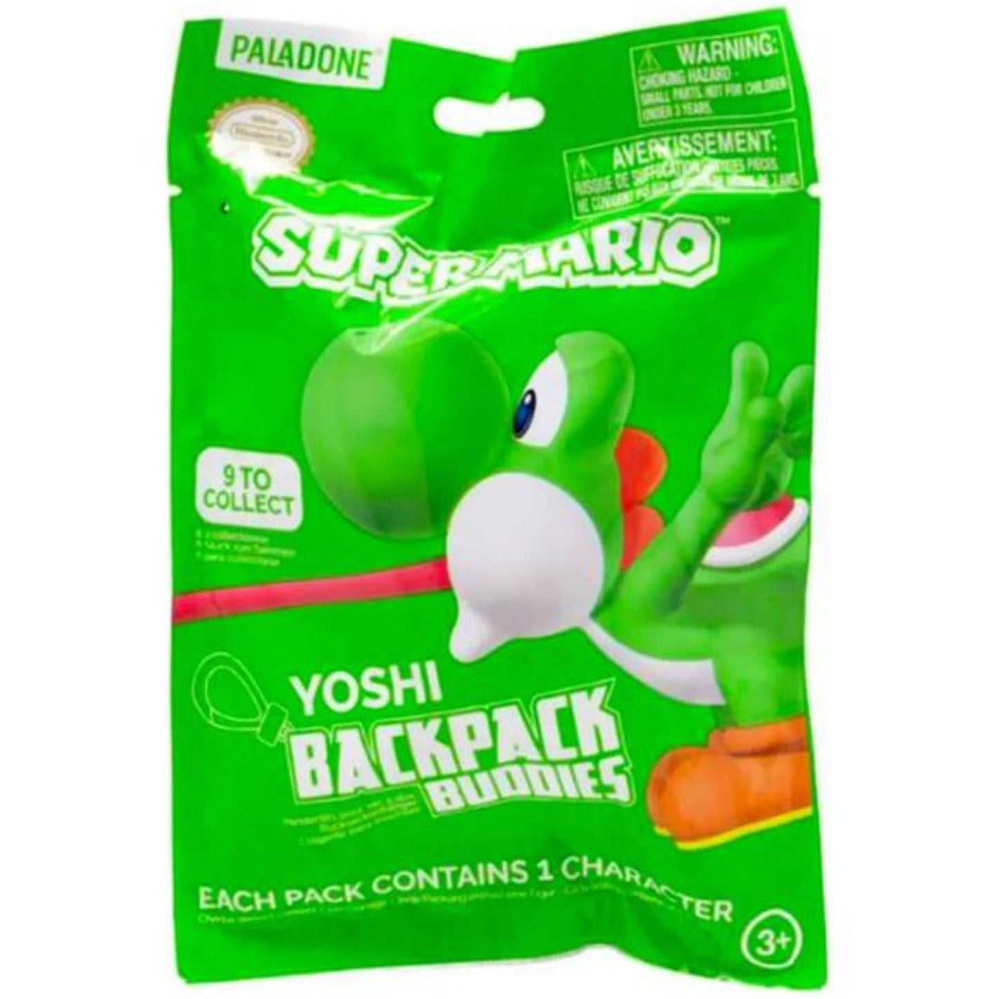 Backpack Buddies: Super Mario: Yoshi Figures - Blind Bag Display (24)