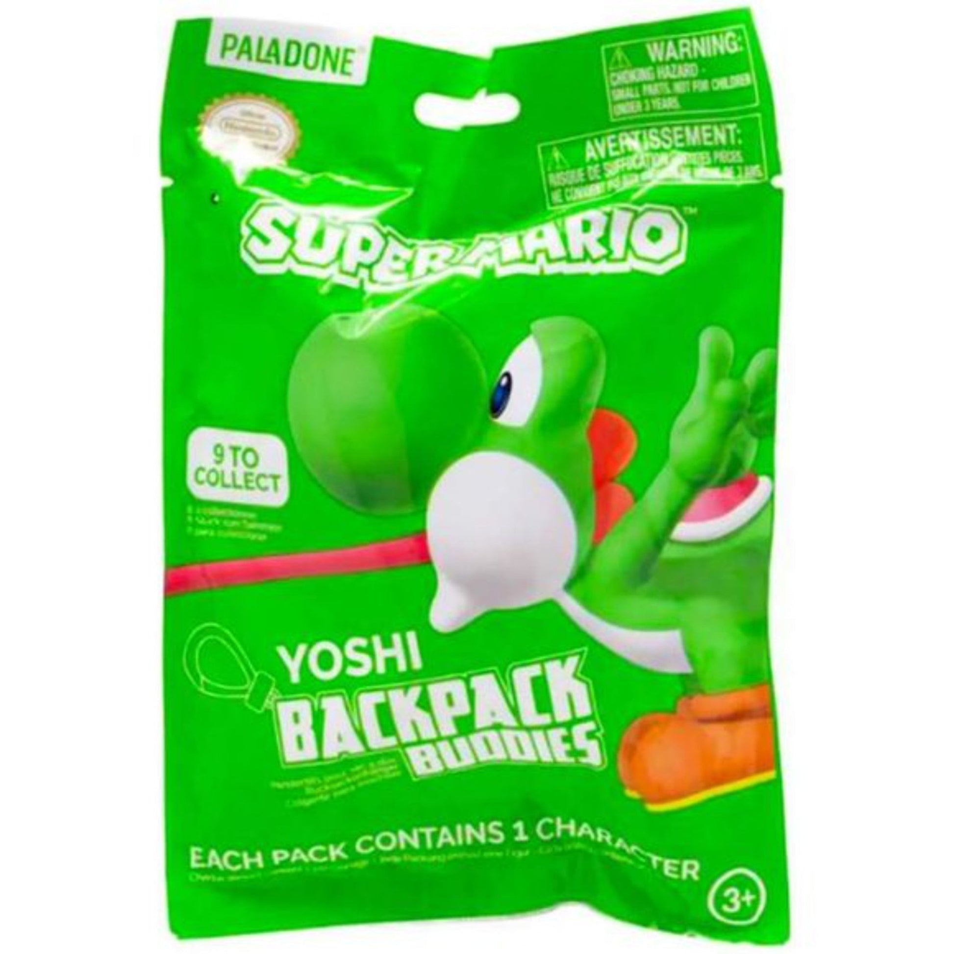 Backpack Buddies: Super Mario: Yoshi Figures - Blind Bag Display (24)