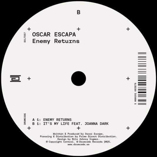 This 12 Inch Vinyl is brand new.Format: 12 Inch VinylThis item's title is: Enemy ReturnsArtist: Oscar EscapaBarcode: 5060191683876Release Date: 5/2/2025