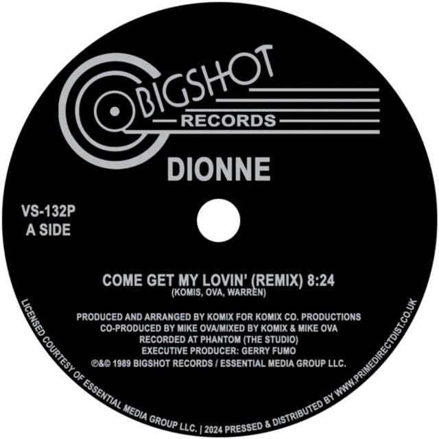 This 12 Inch Vinyl is brand new.Format: 12 Inch VinylMusic Style: HouseThis item's title is: Come Get My LovinArtist: DionneLabel: Bigshot RecordsBarcode: 5060202598298Release Date: 9/6/2024