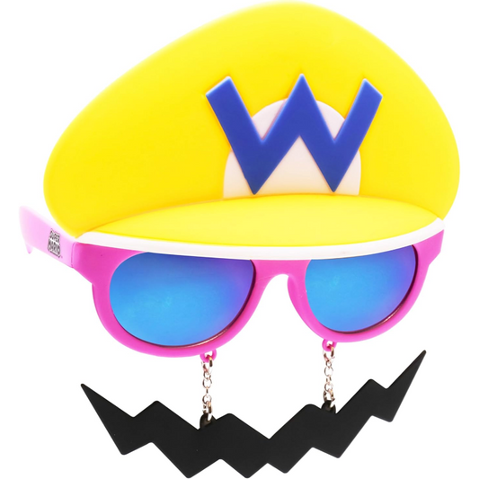 Sun-Staches Super Mario - Wario w/ Musatche