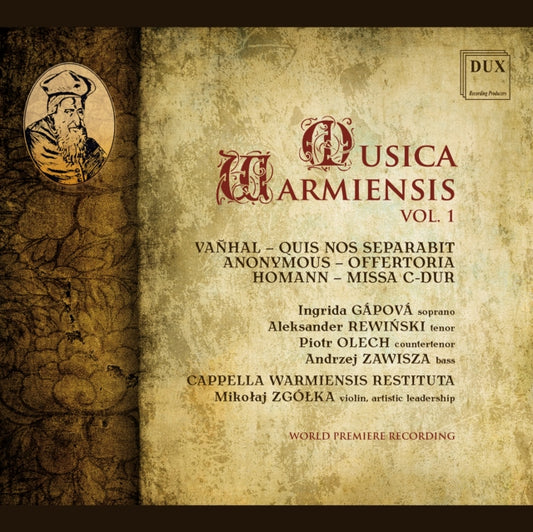 Product Image : This CD is brand new.<br>Format: CD<br>This item's title is: Vanhal & Homann: Musica Warmiensis, Vol. 1<br>Artist: Ingrida; Aleksander Rewinski; Piotr Olech Gapova<br>Barcode: 5902547018003<br>Release Date: 4/15/2022