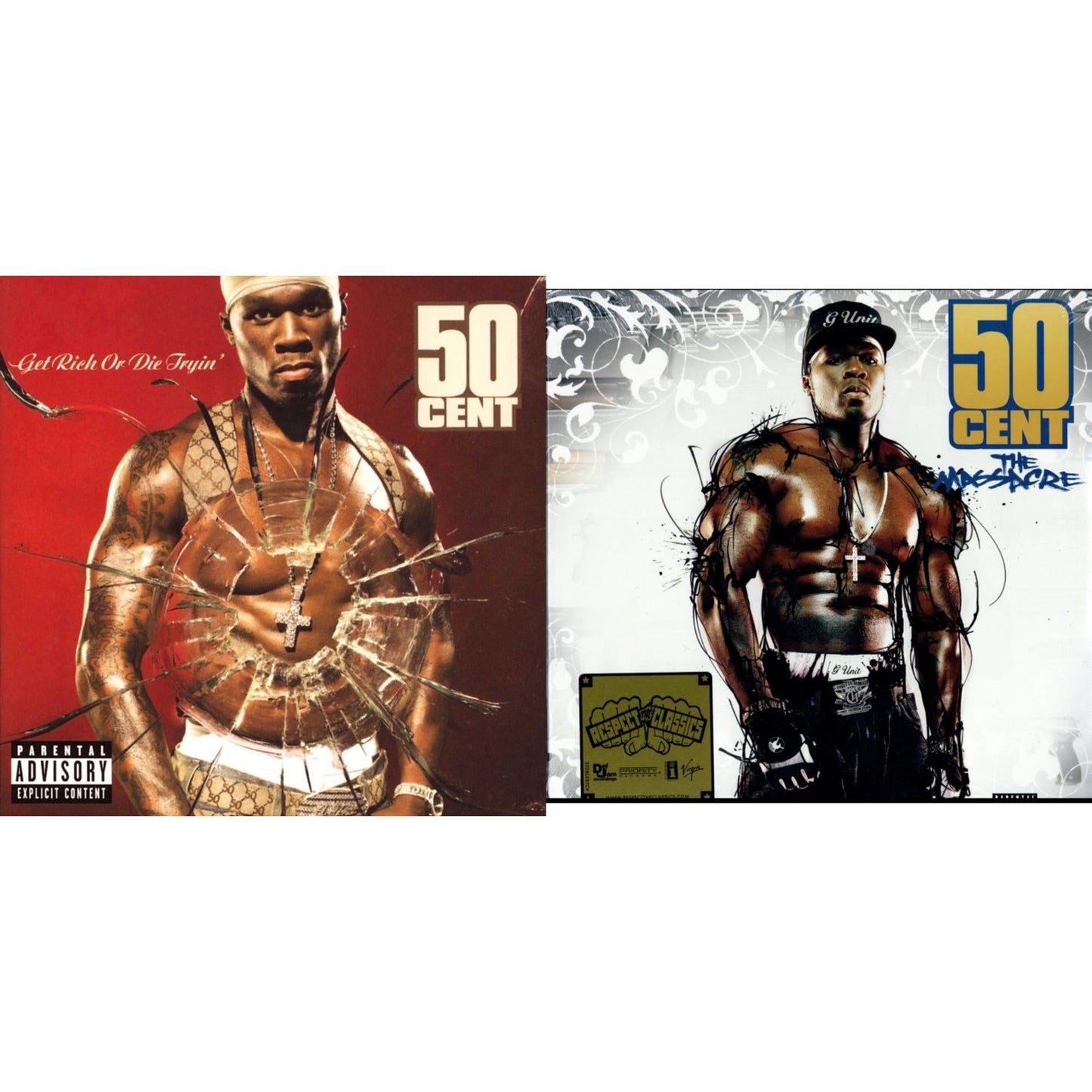 This is a 2 LP Vinyl SKU bundle.
1.This LP Vinyl is brand new.Format: LP VinylThis item's title is: Get Rich Or Die TryinArtist: 50 CentLabel: Universal Music Group InternationalBarcode: 606949354411Release Date: 1/13/2015
2.This LP Vinyl is brand new.