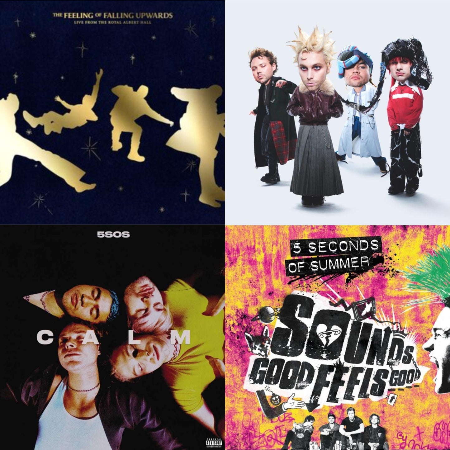 Feeling Of Falling Upwards (Live From The Royal Albert Hall) (X) (2LP) & Everyone's A Star! (X) (Neon Pink Glitter LP Vinyl) & Calm (X) & Sounds Good Feels Good