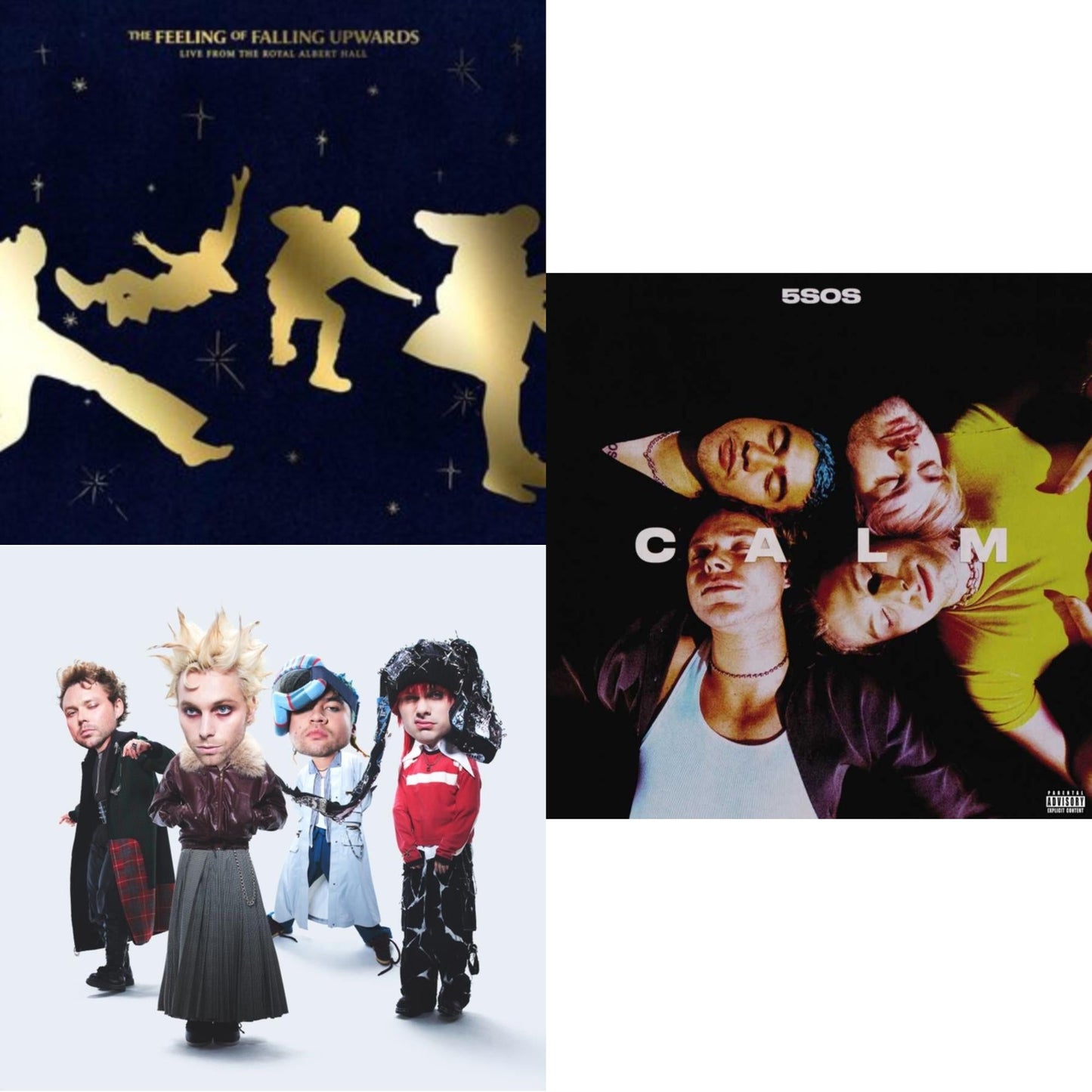 Feeling Of Falling Upwards (Live From The Royal Albert Hall) (X) (2LP) & Everyone's A Star! (X) (Neon Pink Glitter LP Vinyl) & Calm (X)