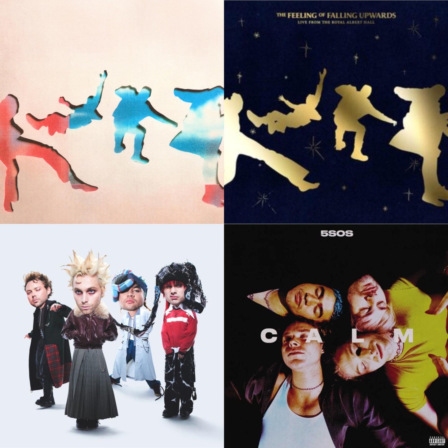 5Sos5 (X) (White LP Vinyl) & Feeling Of Falling Upwards (Live From The Royal Albert Hall) (X) (2LP) & Everyone's A Star! (X) (Neon Pink Glitter LP Vinyl) & Calm (X)