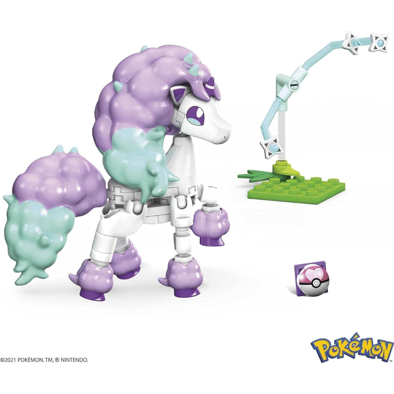 This is brand new.Gallop into battle with this Galarian form of Ponyta. Build this Pokemon construction set and pose the Psychic-type character in a one of many battle stances before unleashing its mighty ability.