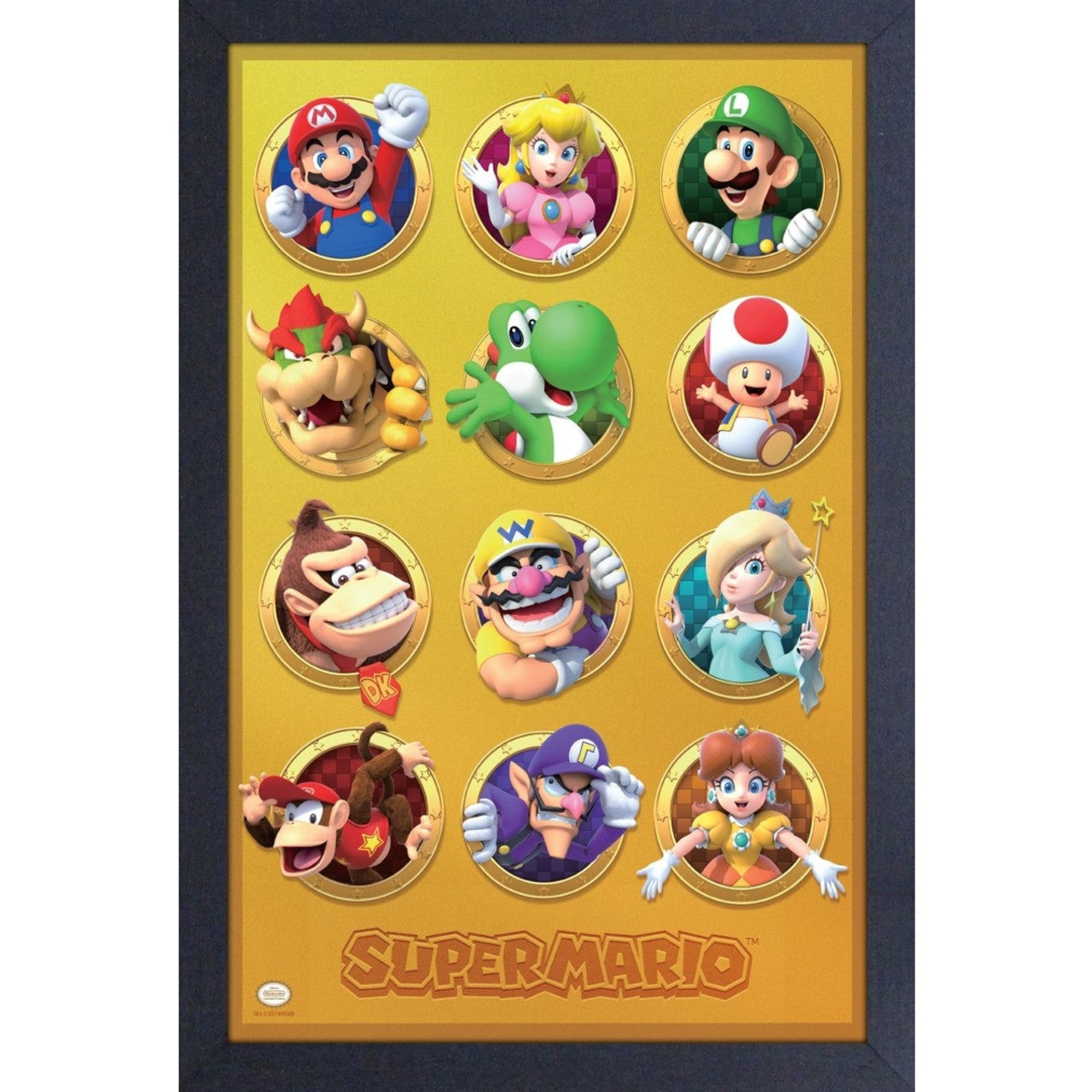 Framed Prints 11 x 17 - Super Mario Gold Group