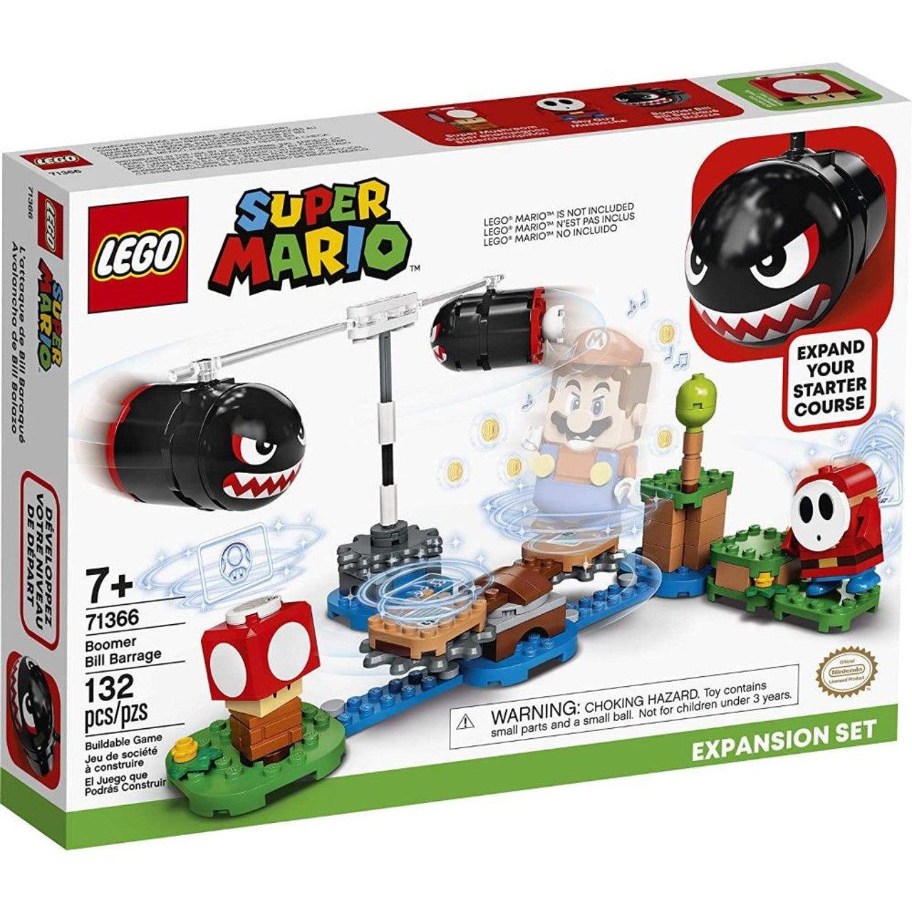 This is brand new.LEGO Super Mario fans can take on a fast-spinning challenge with this Boomer Bill Barrage Expansion Set (71366).