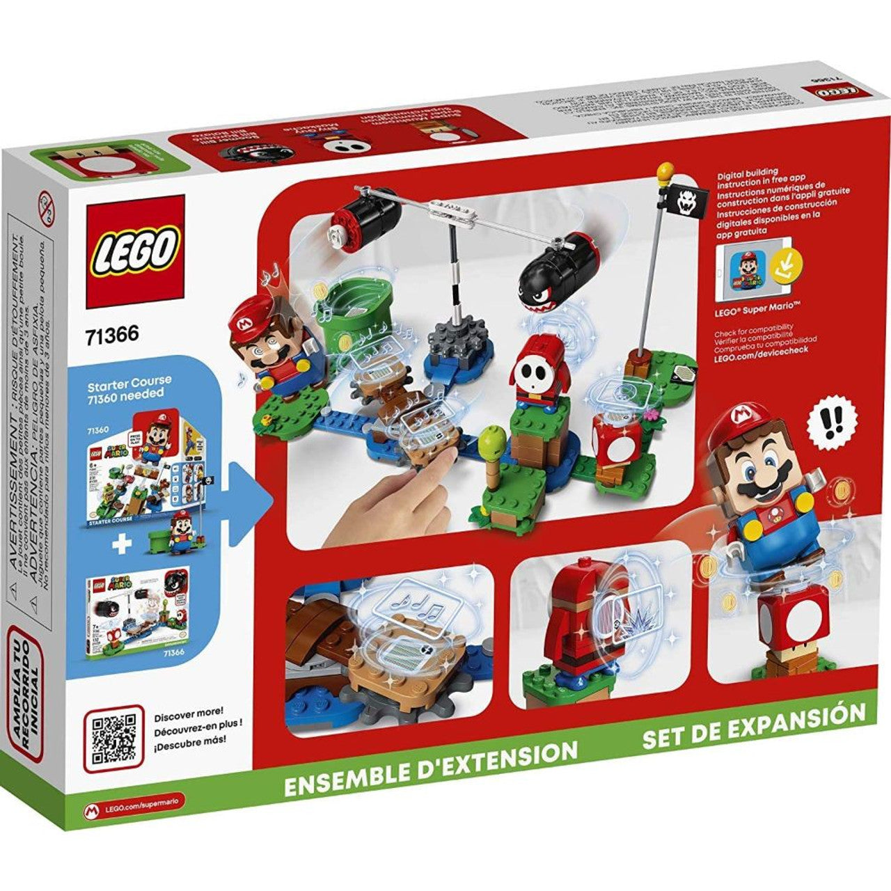 This is brand new.LEGO Super Mario fans can take on a fast-spinning challenge with this Boomer Bill Barrage Expansion Set (71366).