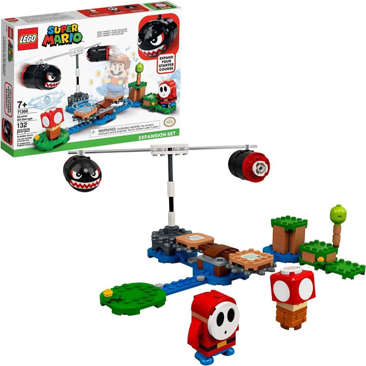 This is brand new.LEGO Super Mario fans can take on a fast-spinning challenge with this Boomer Bill Barrage Expansion Set (71366).