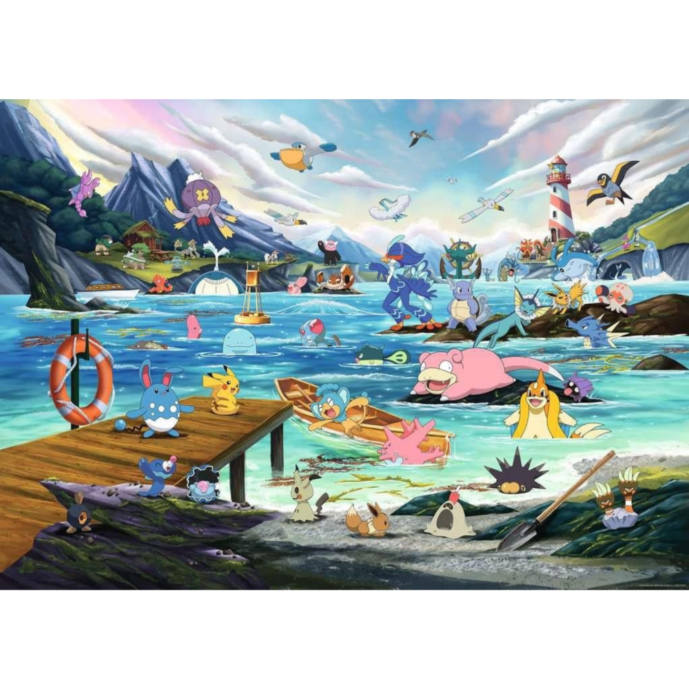 Puzzle: Pokémon Breakout #3: Vaporeon, Marine (1,000 Pieces) - Ravensburger