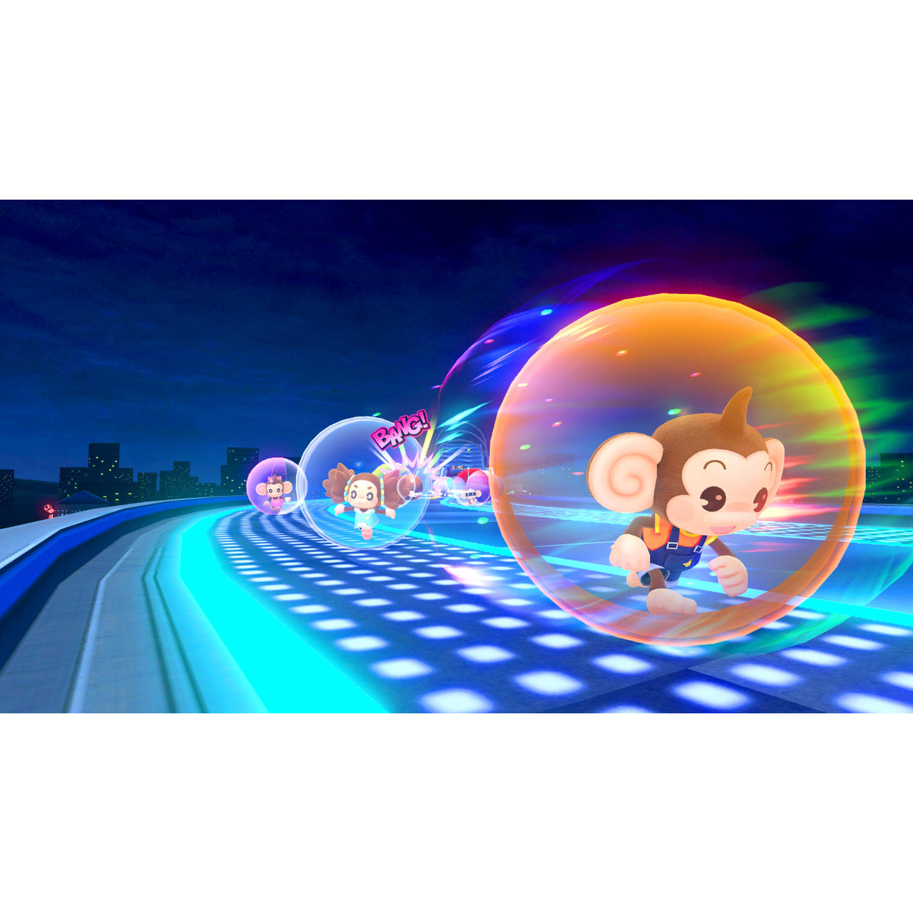 This is brand new.AiAi and the gang are back in the first all-new Super Monkey Ball game in over 10 years! For the first time in series history, up to 16 players can now battle it out online across multiple game modes.