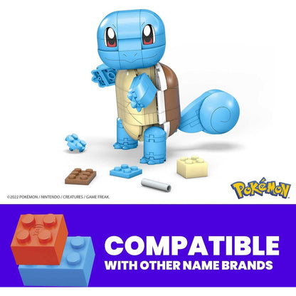 This is brand new.Build even bigger battles with this Squirtle construction set. This Water-type Pokemon stands over 4-inches tall and can create a number of heroic stances when you pose it in different battle-ready positions.