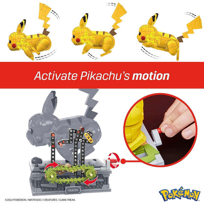 This is brand new.Build the most detailed and elaborate Pikachu to date with this fully mechanized building set, that includes a display case and a rocky path which becomes 'animated' when the toy is activated.