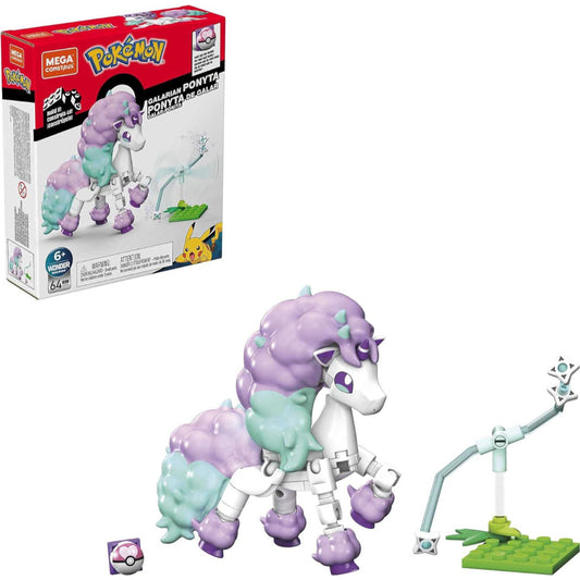 This is brand new.Gallop into battle with this Galarian form of Ponyta. Build this Pokemon construction set and pose the Psychic-type character in a one of many battle stances before unleashing its mighty ability.