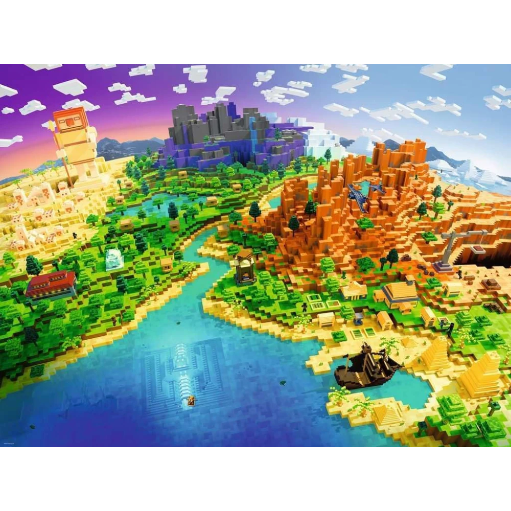 Puzzle: Minecraft: World of Minecraft (1,500 Pieces) - Ravensburger
