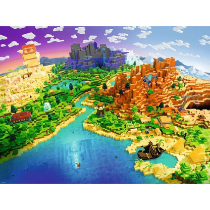 Puzzle: Minecraft: World of Minecraft (1,500 Pieces) - Ravensburger