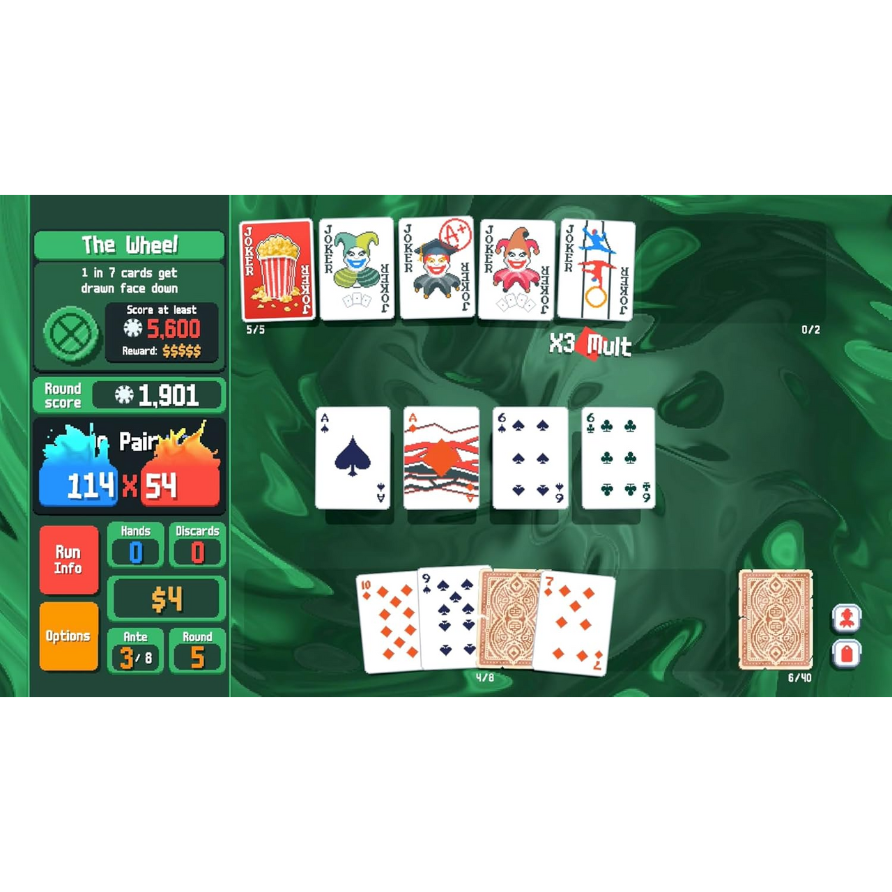 This is brand new.Balatro is a poker-inspired roguelike deck builder all about creating powerful synergies and winning big. The poker roguelike. Balatro is a hypnotically satisfying deckbuilder where you play illegal poker hands, discover game-changing jokers, and trigger adrenaline-pumping, outrageous combos.