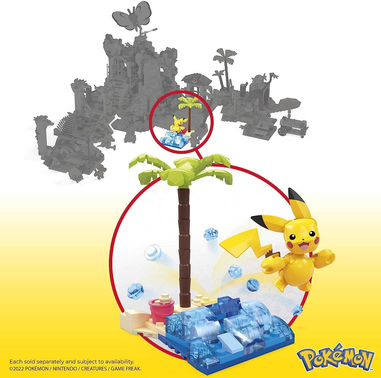 Mattel - Pokemon Mega Construx: Adventure Builder - Pikachu's Beach Splash