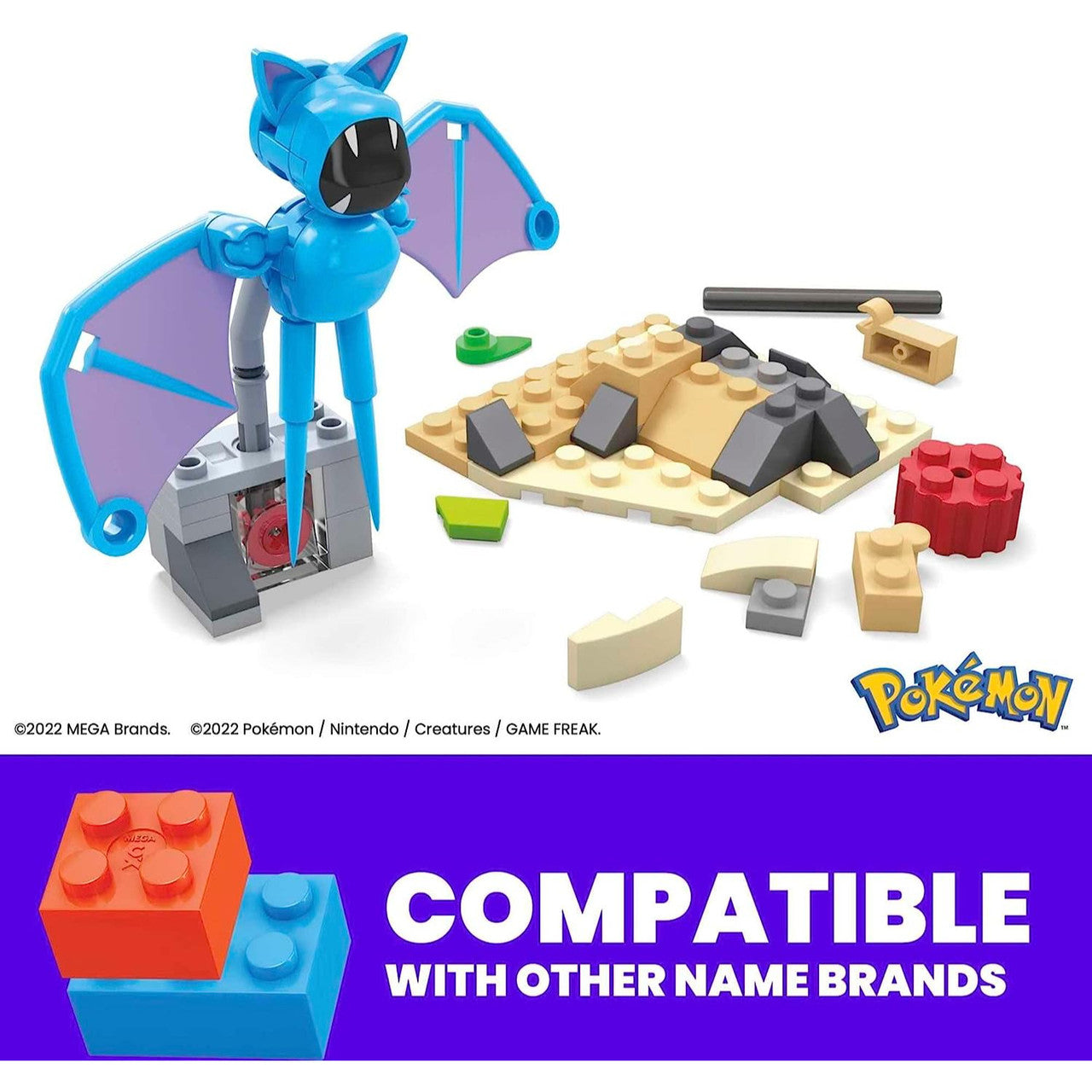 This is brand new.Watch Zubat take flight with this building set featuring the innovative Motion Brick! Build the desert environment, then turn the crank to see Zubat fly in circles over the desert. Combine with other Adventure Builder sets to create an expanded Pokémon world with motion. Each sold separately.